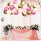 Pink and Gold Confetti Balloons, 60pcs Hot Pink Balloons Macaron Pink Balloons White Balloons Metallic Gold Balloons for Girls Birthday Baby Shower Bridal Shower Wedding Anniversary Party Decorations